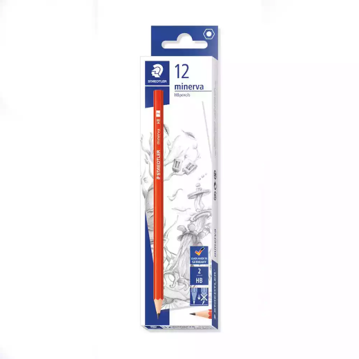 Picture of STAEDTLER 130 MINERVA GRAPHITE PENCILS HB BOX 12