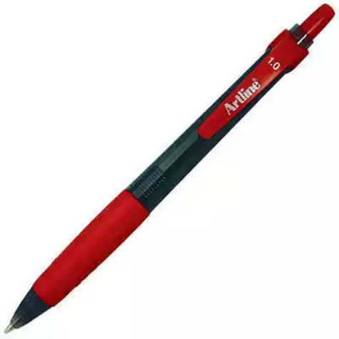 Picture of ARTLINE 8410 GRIP RETRACTABLE BALLPOINT PEN 1.0MM RED PACK 12