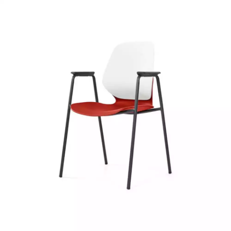 Picture of SYLEX KALEIDO CHAIR 4 LEG WITH ARMS RED SEAT