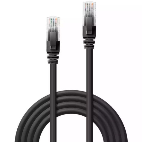 Picture of LINDY 48076 NETWORK CABLE CAT6 U/UTP GIGABIT 500MM BLACK