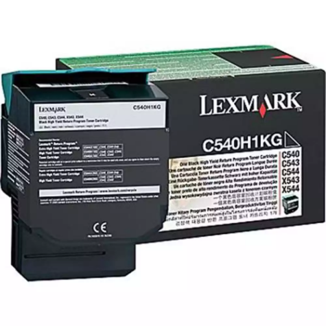 Picture of LEXMARK C540H1KG TONER CARTRIDGE HIGH YIELD BLACK