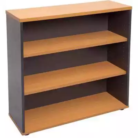 Picture of RAPID WORKER BOOKCASE 3 SHELF 900 X 315 X 900MM BEECH/IRONSTONE