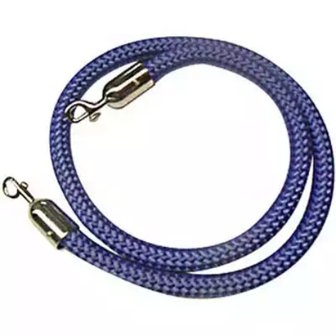 Picture of Q NYLON ROPE 25MM CHROME SNAP ENDS 1.5M BLUE