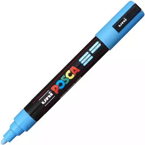 Picture of POSCA PC-5M PAINT MARKER BULLET MEDIUM 2.5MM LIGHT BLUE