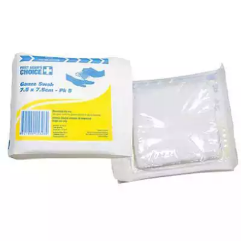 Picture of TRAFALGAR STERILE GAUZE SWABS 75 X 75MM PACK 5