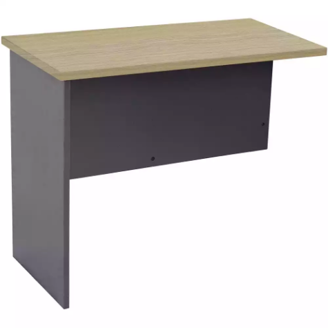 Picture of RAPID WORKER CWR12 WORKSTATION DESK RETURN 1200 X 600MM OAK/IRONSTONE