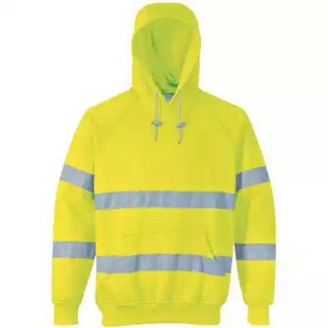 Picture of PORTWEST B304 FLEECE HOODIE WITH TAPE YELLOW M