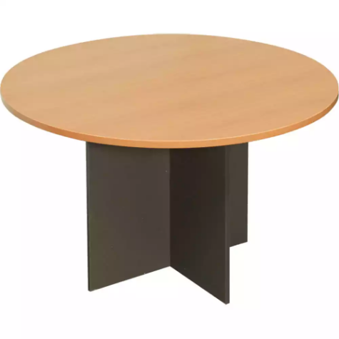 Picture of RAPID WORKER ROUND MEETING TABLE 1200MM BEECH/IRONSTONE