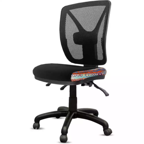 Picture of ORANGE DUST KIMBERLEY CHAIR MESH BACK 510 X 490 X 1040MM OPAL BLACK