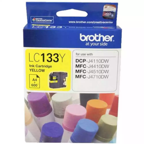 Picture of BROTHER LC133Y INK CARTRIDGE YELLOW