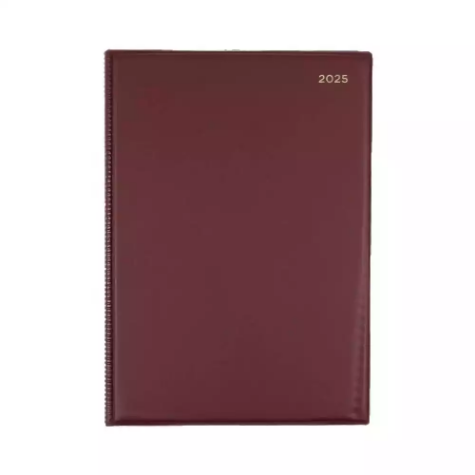 Picture of COLLINS BELMONT DESK 147.V78 DIARY A4 BURGUNDY