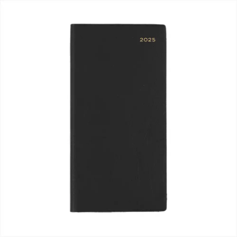 Picture of COLLINS BELMONT SLIMLINE 377L.V99 DIARY WEEK TO VIEW B6/7 BLACK