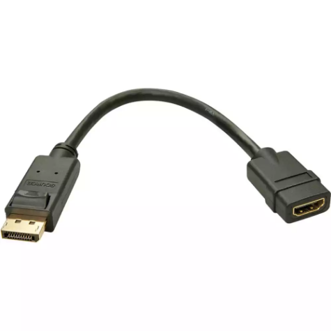 Picture of LINDY 41005 ADAPTER CONVERTER DISPLAYPORT 1.1 TO HDMI 1.3 150MM BLACK