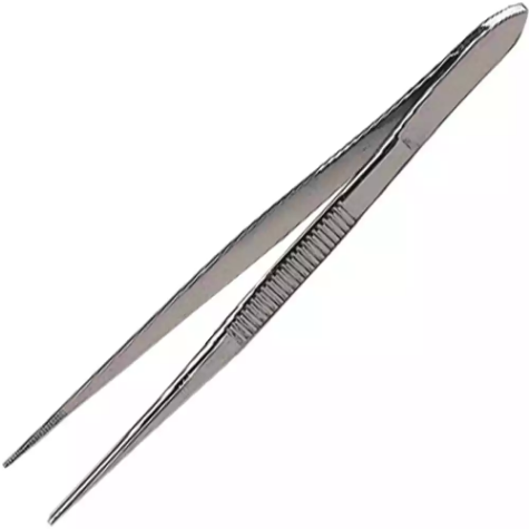 Picture of FIRST AIDERS CHOICE POINTED FORCEPS STAINLESS STEEL 125MM