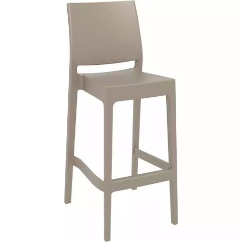 Picture of SIESTA MAYA BARSTOOL 75 450 X 510 X 1080MM TAUPE