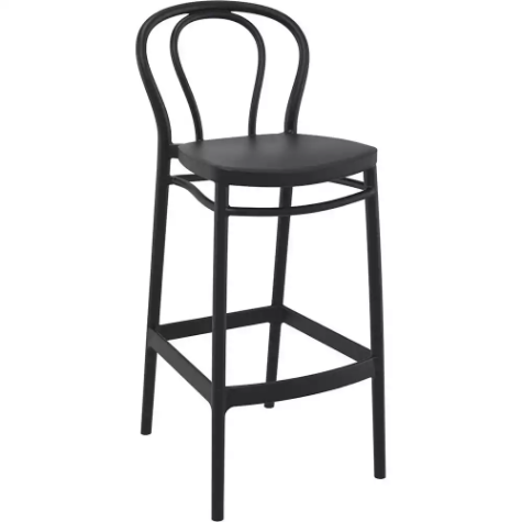 Picture of SIESTA VICTOR BARSTOOL 750MM HIGH BLACK