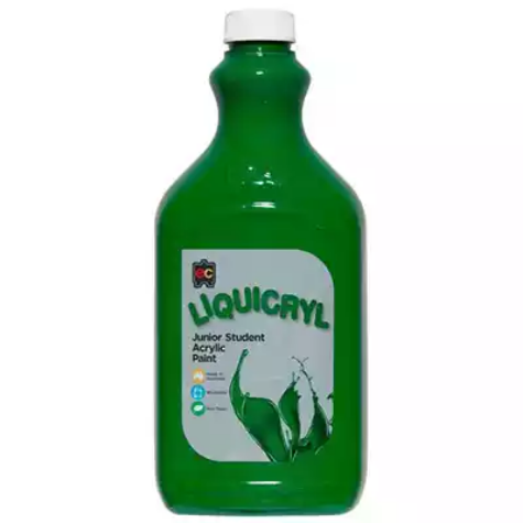 Picture of EDUCATIONAL COLOURS LIQUICRYL JUNIOR STUDENT PAINT 2 LITRE BRILLIANT GREEN