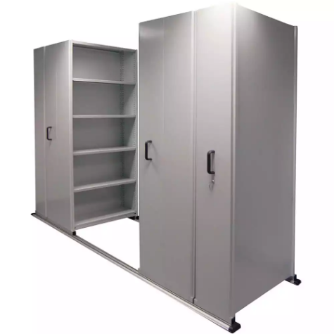 Picture of APC EZISLIDE AISLE SAVER 4 BAY 5 SHELVES 2750 X 2175 X 900 X 400MM CYBER GREY