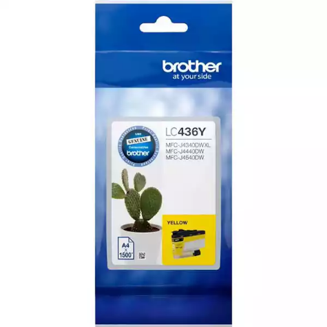 Picture of BROTHER LC436 INVESTMENT INK CARTRIDGE YELLOW