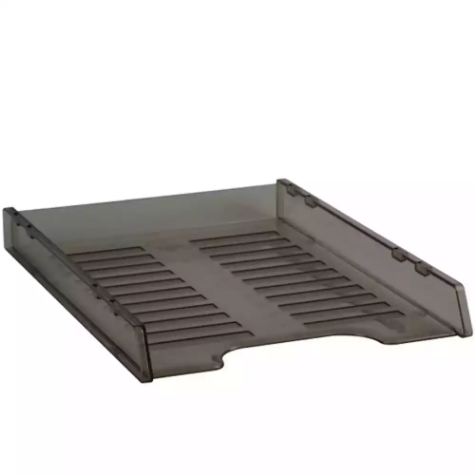 Picture of ITALPLAST SLIMLINE MULTI FIT DOCUMENT TRAY A4 SMOKE