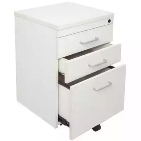 Picture of RAPID SPAN MOBILE PEDESTAL 3-DRAWER LOCKABLE 690 X 465 X 447MM WHITE