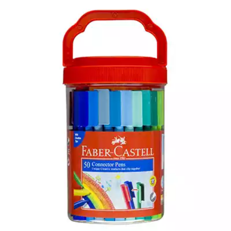 Picture of FABER-CASTELL CONNECTOR PENS ASSORTED PACK 50