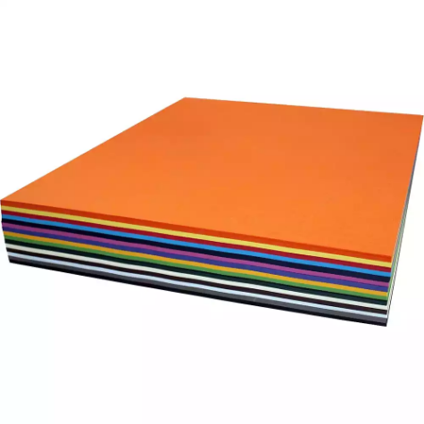 Picture of RAINBOW COVER PAPER 125GSM 380 X 510MM ASSORTED PACK 500