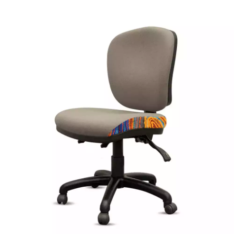 Picture of ORANGE DUST SPECTRUM ALICE OFFICE CHAIR MEDIUM BACK 510 X 490 X 880MM MIST GREY