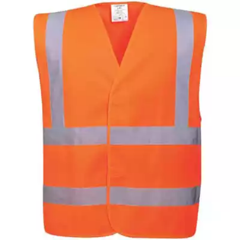 Picture of PORTWEST C470 HI-VIS TWO BAND AND BRACE VEST ORANGE XL