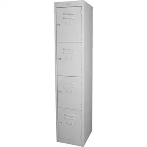 Picture of STEELCO PERSONNEL LOCKER 4 DOOR LATCHLOCK 305MM SILVER GREY