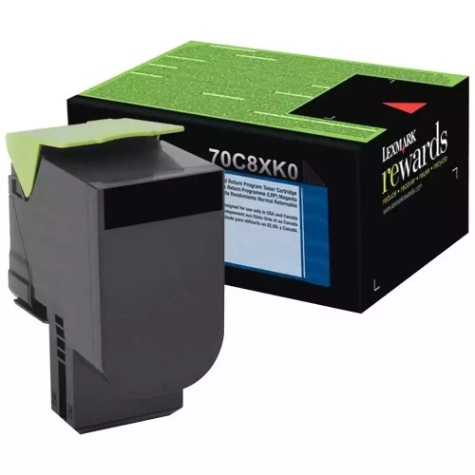 Picture of LEXMARK 70C8XK0 708XK TONER CARTRIDGE EXTRA HIGH YIELD BLACK