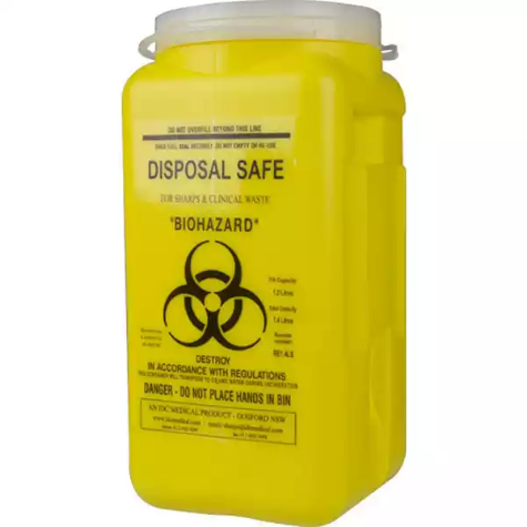 Picture of TRAFALGAR CLEAN-UP SHARPS CONTAINER 1.4 LITRE