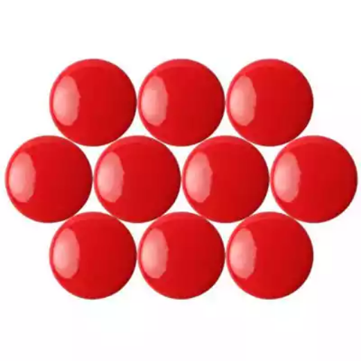 Picture of QUARTET MAGNETIC BUTTONS 20MM RED PACK 10