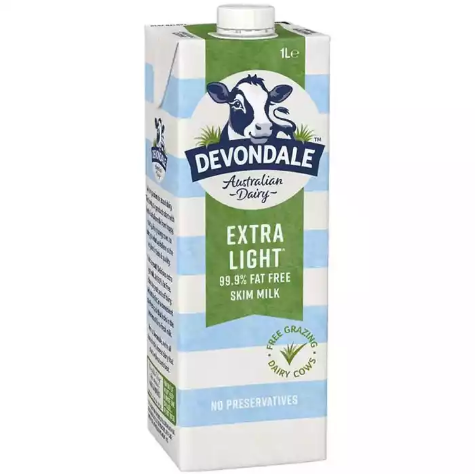 Picture of DEVONDALE UHT LONG LIFE SKIM MILK 1 LITRE