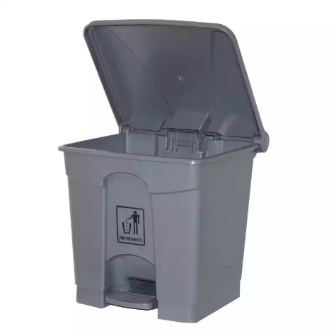 Picture of CLEANLINK RUBBISH BIN WITH PEDAL LID 45 LITRE GREY