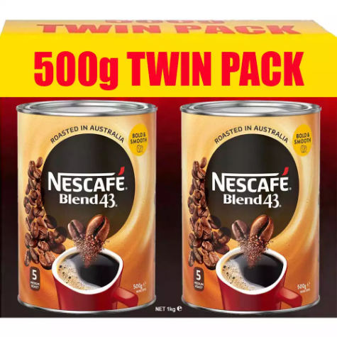 Picture of NESCAFE BLEND 43 INSTANT COFFEE 500G PACK 2