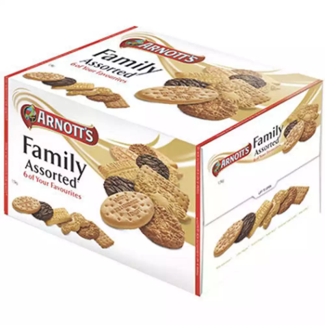 Picture of ARNOTTS BULK FAMILY ASSORTED BISCUITS 3KG