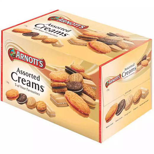 Picture of ARNOTTS BULK ASSORTED CREAMS BISCUITS 3KG