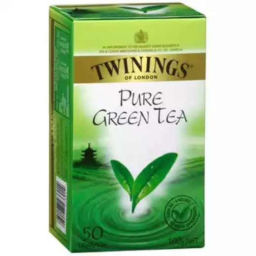 Picture of TWININGS PURE GREEN TEA BAGS PACK 50