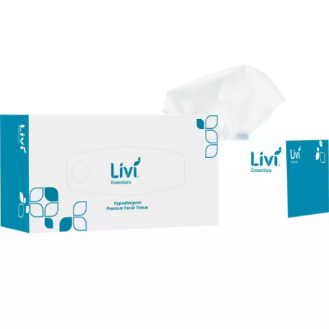 Picture of LIVI ESSENTIALS FACIAL TISSUES HYPOALLERGENIC 2-PLY 200 SHEET