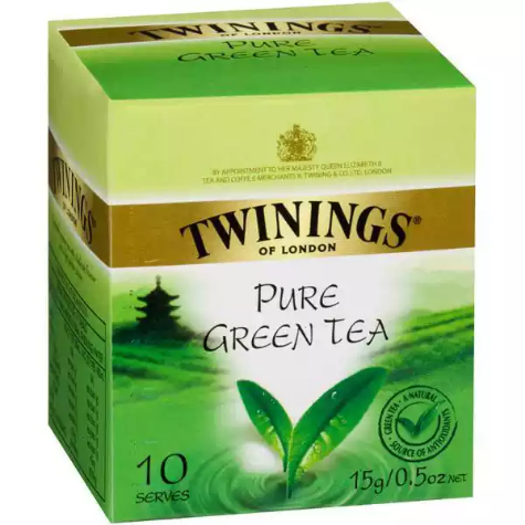 Picture of TWININGS PURE GREEN TEA BAGS PACK 10