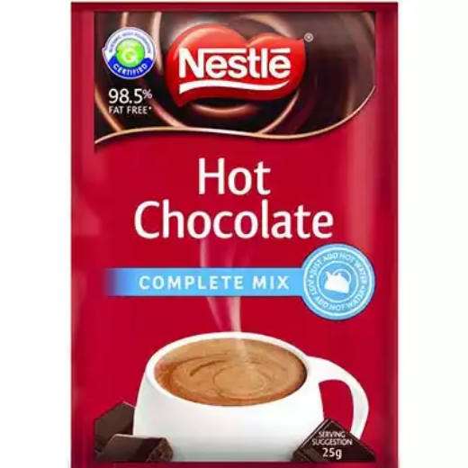 Picture of NESTLE HOT CHOCOLATE COMPLETE MIX 25G SACHETS PACK 100