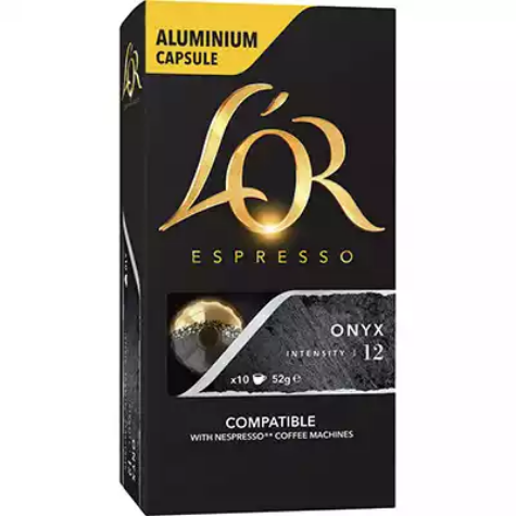 Picture of L'OR ESPRESSO NESPRESSO COMPATIBLE COFFEE CAPSULES ONYX PACK 10