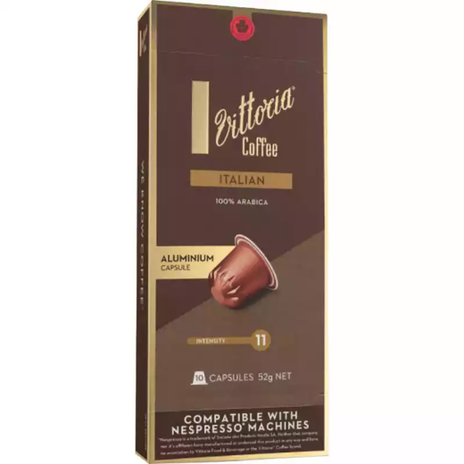 Picture of VITTORIA NESPRESSO COMPATIBLE COFFEE CAPSULES ITALIAN PACK 10