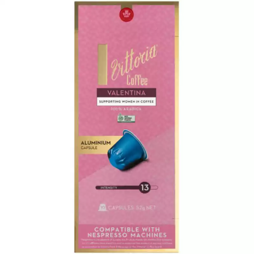 Picture of VITTORIA NESPRESSO COMPATIBLE COFFEE CAPSULES VALENTINA PACK 10