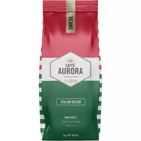 Picture of VITTORIA CAFE AURORA ITALIAN BLEND COFFEE BEANS 1KG BAG