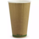 Picture of BIOPAK BIOCUP DOUBLE WALL CUP 510ML KRAFT GREEN STRIPE PACK 40
