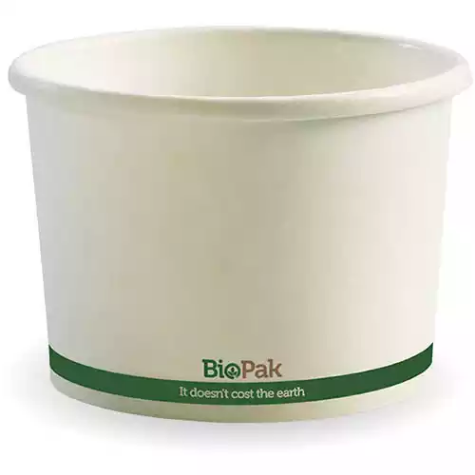 Picture of BIOPAK BIOBOWL BOWL 470ML WHITE PACK 25