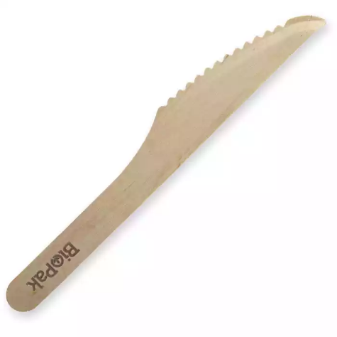 Picture of BIOPAK WOODEN KNIVE 160MM PACK 100