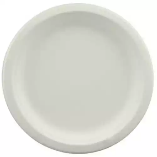 Picture of EARTH ECO PLATES ROUND 230MM WHITE PACK 25